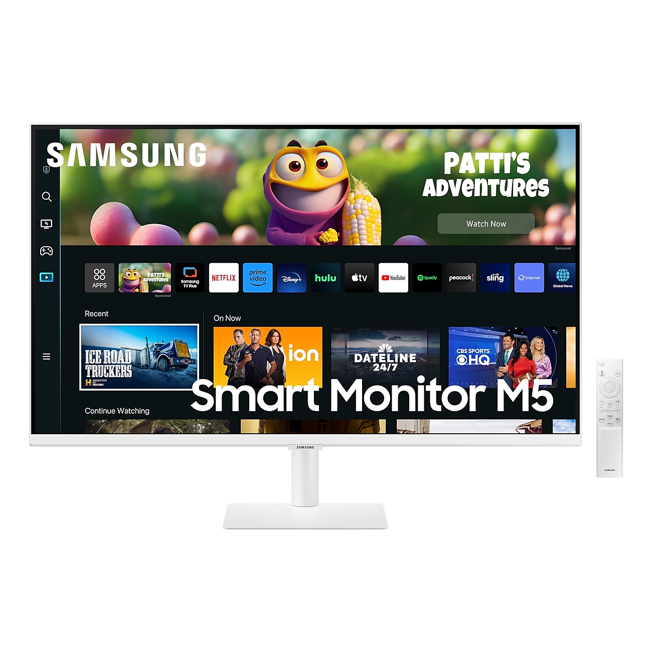 Samsung 27" M50c Fhd White Smart Monitor With Speakers & Remote (ls27cm501euxxu)