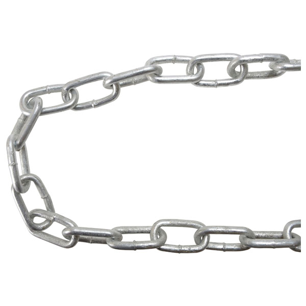 Faithfull FAICHGL525 Galvanised Chain Link 5 x 25m Reel - Max Load 160kg