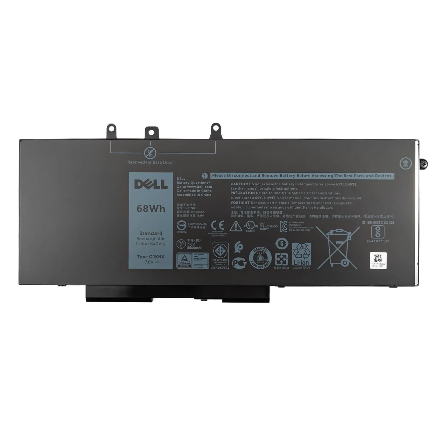  Laptop Battery Pack 7.6v 68wh 8500mah 4c