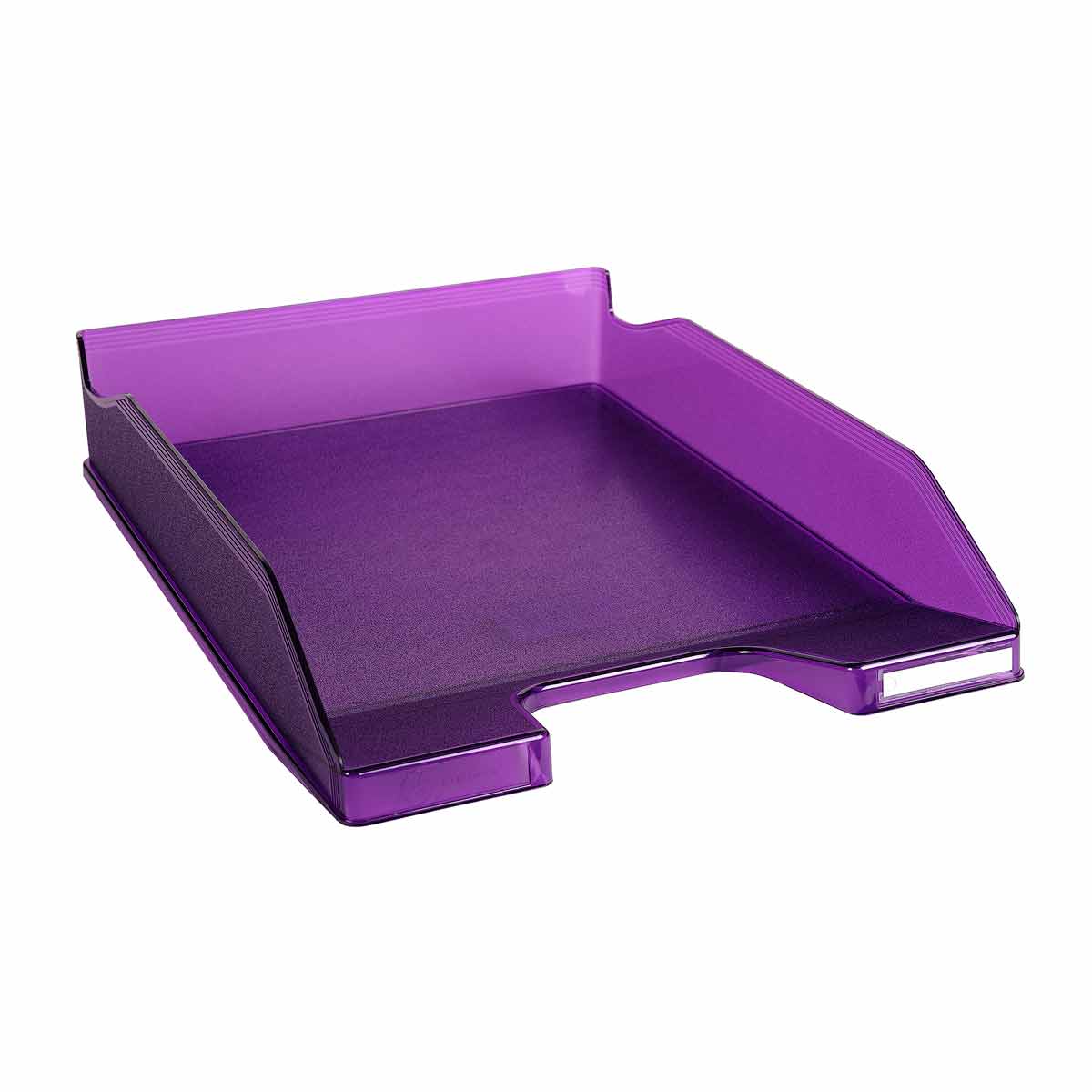 Exacompta Exacompta Office Letter Tray Midi Combo Pack of 6 Translucent, Purple | Desk Accessories > Desk Organisers & Storage > Letter Trays