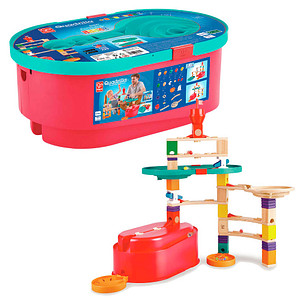 Hape Quadrilla Stack Track Bucket Set, Multi