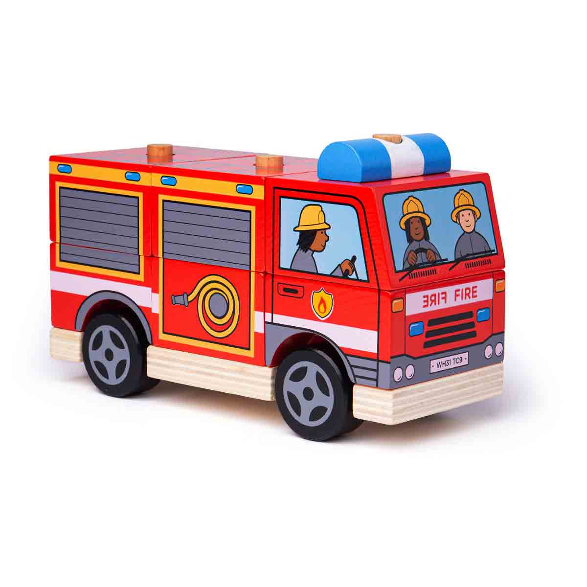 Bigjigs Baby Bigjigs Stacking Fire Engine