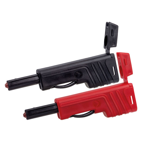Fiche banane mâle de sécurité Ø de la broche: 4 mm SKS Hirschmann SLS 200 932153100 noir 1 pc(s)