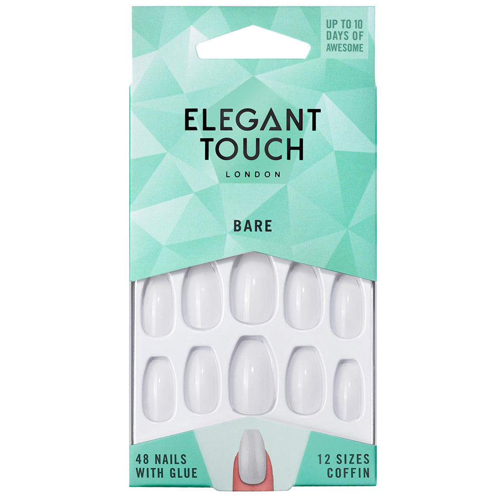 Elegant Touch – Totally Bare Coffin Nail – Sztuczne paznokcie-Wyczyść Coffin