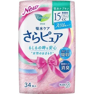 Kao - Laurier Sara Pure Slim Liners 15cc 19cm 34 pcs