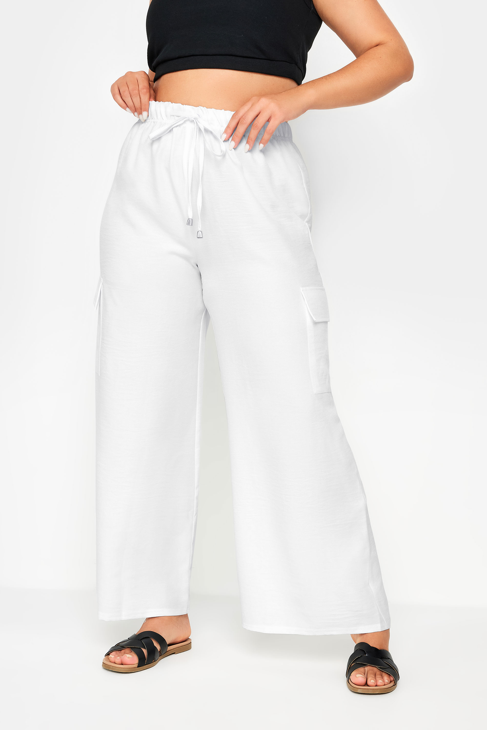 Linen Cargo Trousers