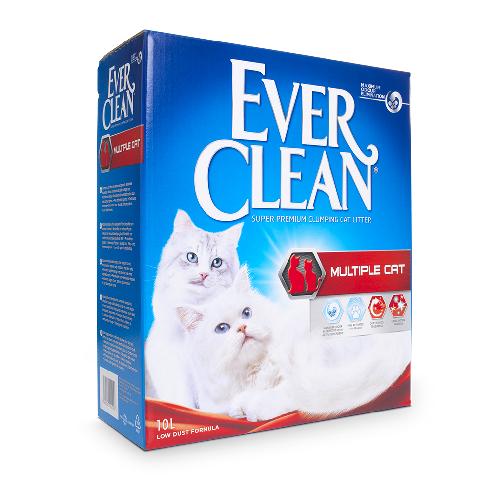 Ever Clean Multiple Cat Formula Cat Litter 10 Litres x 3 SAVER PACK