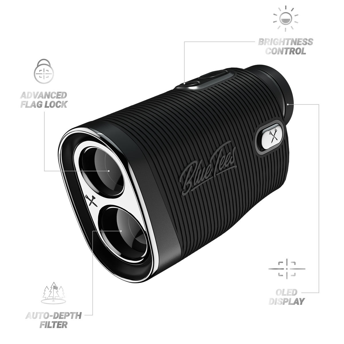 Blue Tees Golf Blue Tees Series 4 Ultra Golf Rangefinder, Mens, Black | American Golf