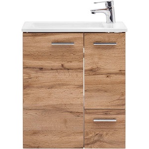 Mercury Row Heather 500mm Wall Hung Single Vanity Unit Mercury Row Vanity base colour: Light brown Light brown