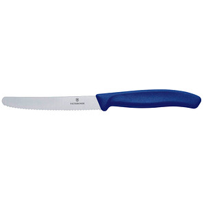 Victorinox 6.7832 Swiss Classic Tomato Knife Wavy Edge Blue Handle
