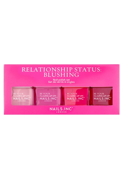 Nails Inc Nail Polish Set - Relationship Status: Blushing (4 X 14ml)