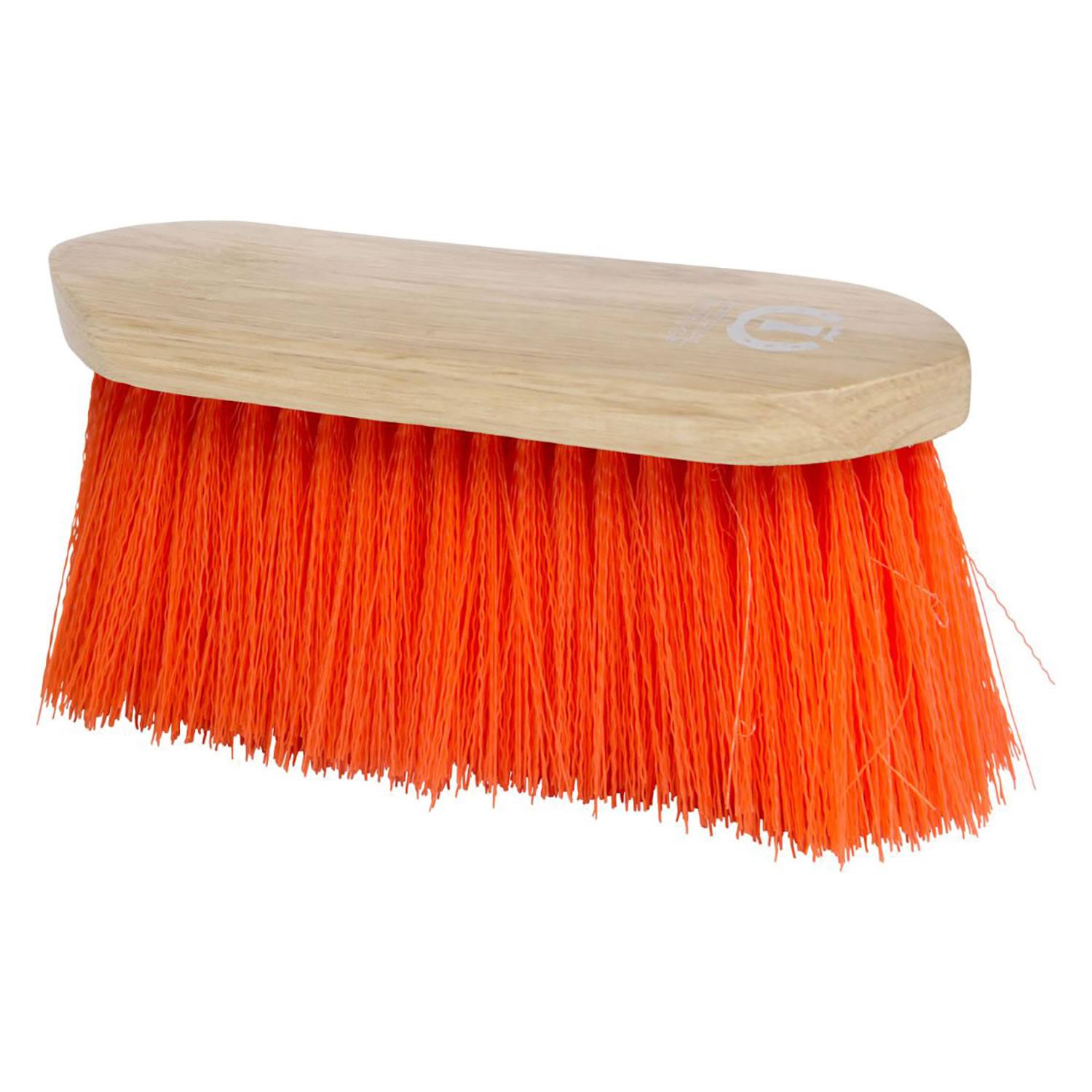 Imperial Riding Dandy Brush Long Hair with Wooden Back Neon Orange - One Size