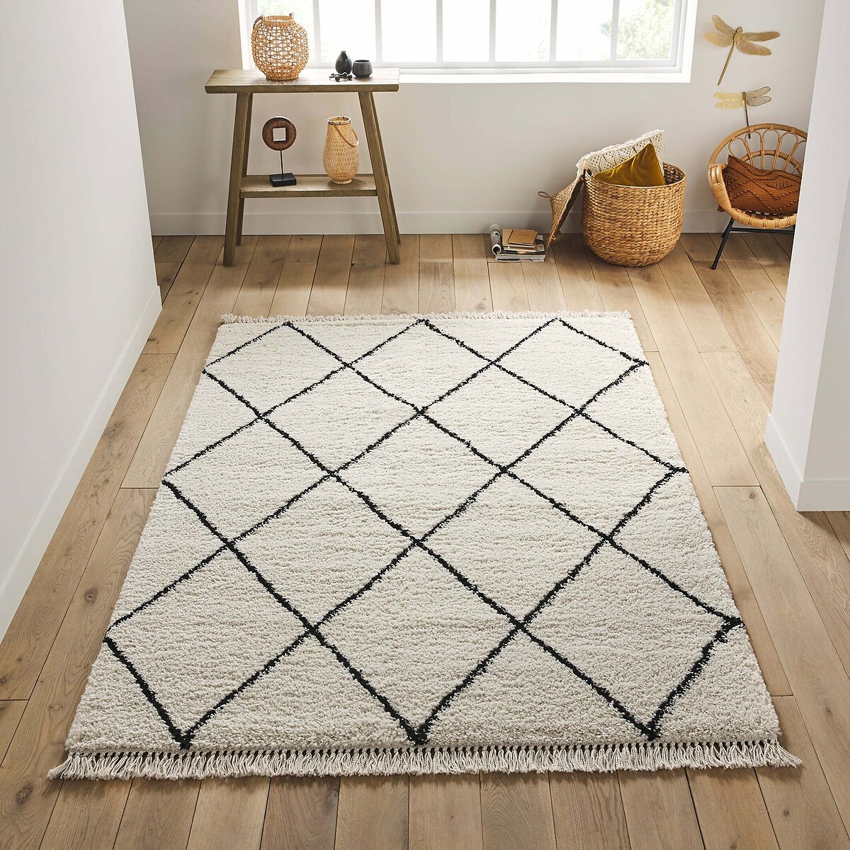La Redoute Interieurs Jiraya Fringed Berber-Style Rug by La Redoute