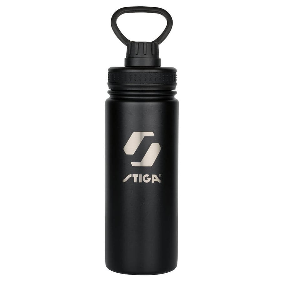 Water Bottle Steel Black - 550ML