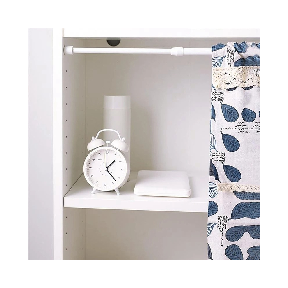 - Senza Marca/Generico - Tension Curtain Rail Pole Rod Rods White 70-120cm