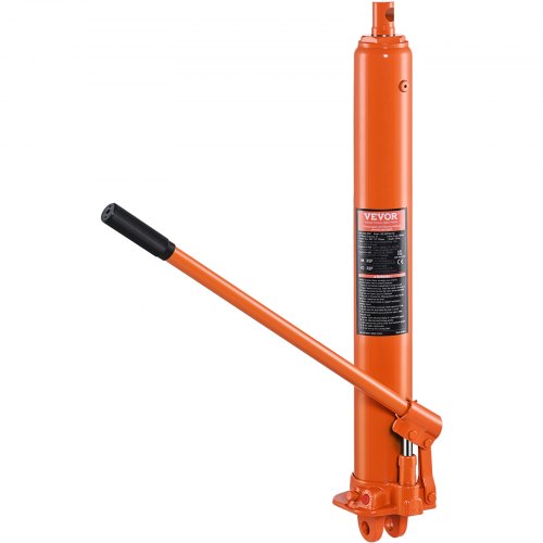 VEVOR Hydraulic Long Ram Jack, 3 Ton Engine Hoist Cylinder with Single Piston Pump And Clevis Base, Hydraulic Ram Cylinder for Engine Lift Hoists, Hyd