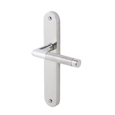 Colours Callac Stainless Steel Straight Latch Door Handle (L)130mm
