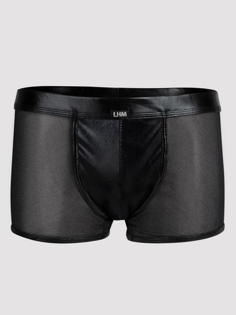 LHM Wet Look and Sheer Mesh Boxer Shorts