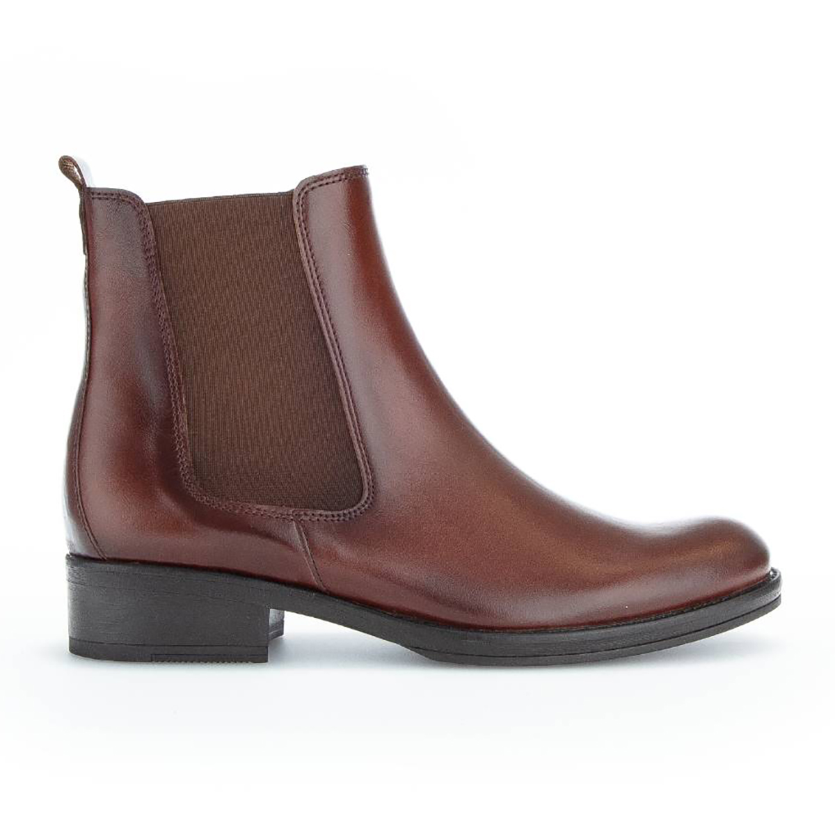  Adair Tan Leather Womens Chelsea Boots 51.600.28 in a Plain Leather in Size 4