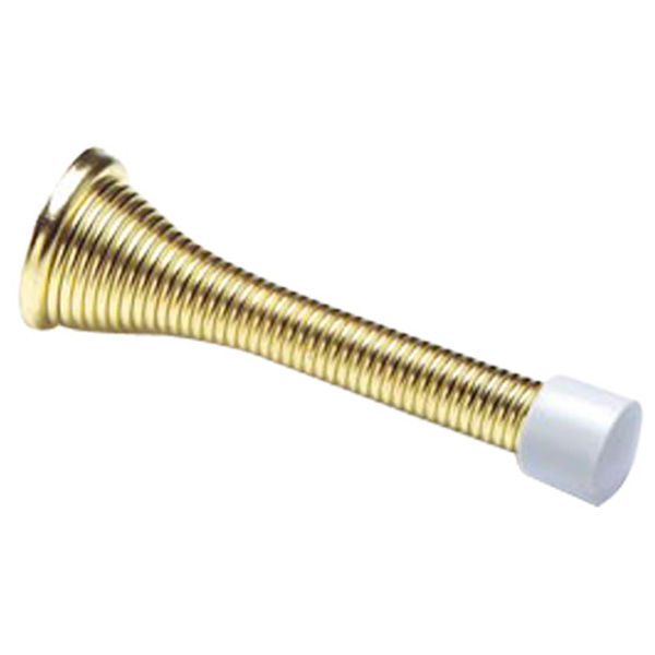 DIY Direct Spring Door Stops, Brassed, 75 x 25mm (5 Pack)