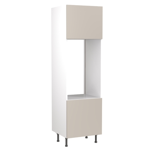 Kitchen Double Oven Tall Housing Unit with Value Slab Cabinet Door - Standard Matt Light Grey