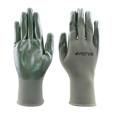 Verve Nylon Olive Gardening Gloves Large, Pair