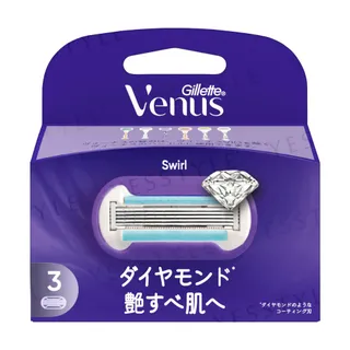 Gillette Japan - Venus Swirl Razor For Glossy Skin Body Blade Refill 3pcs