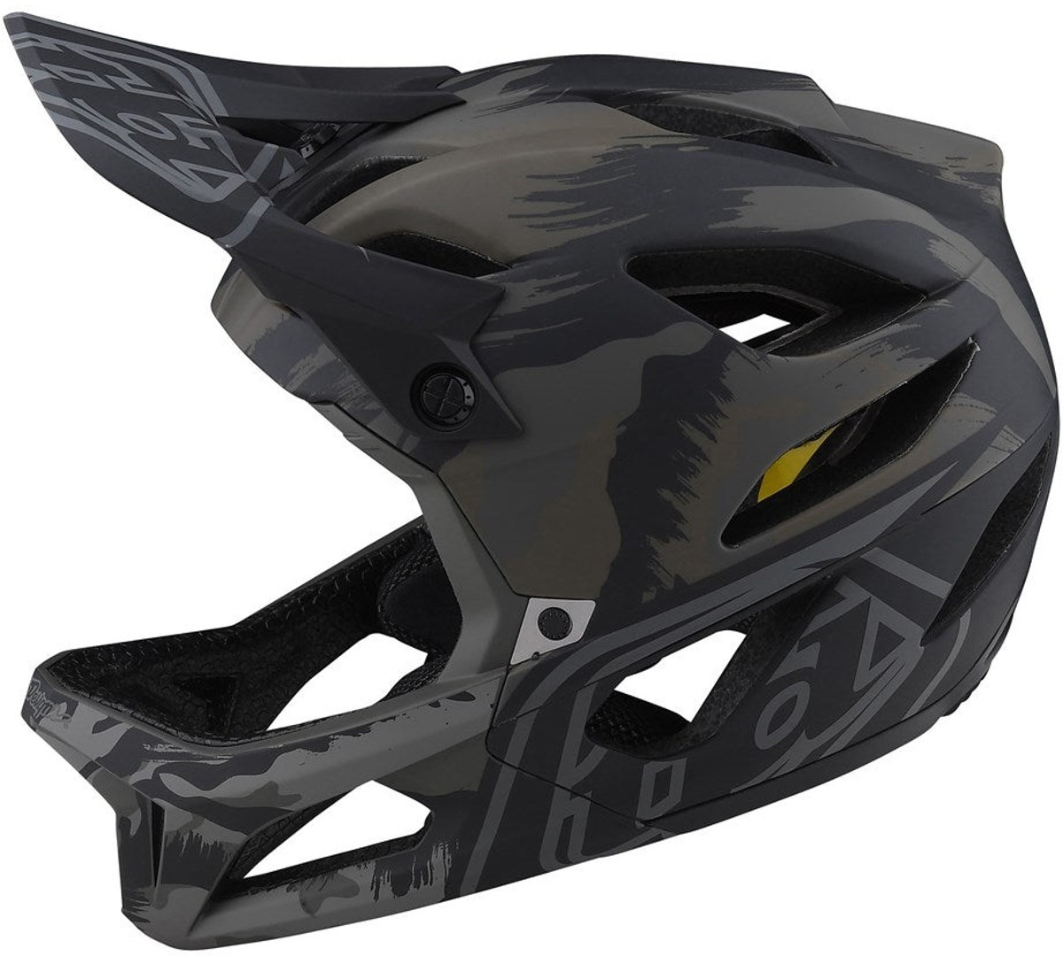 Troy Lee Designs Stage Brush Camo Military Bicycle Helmet, black, black