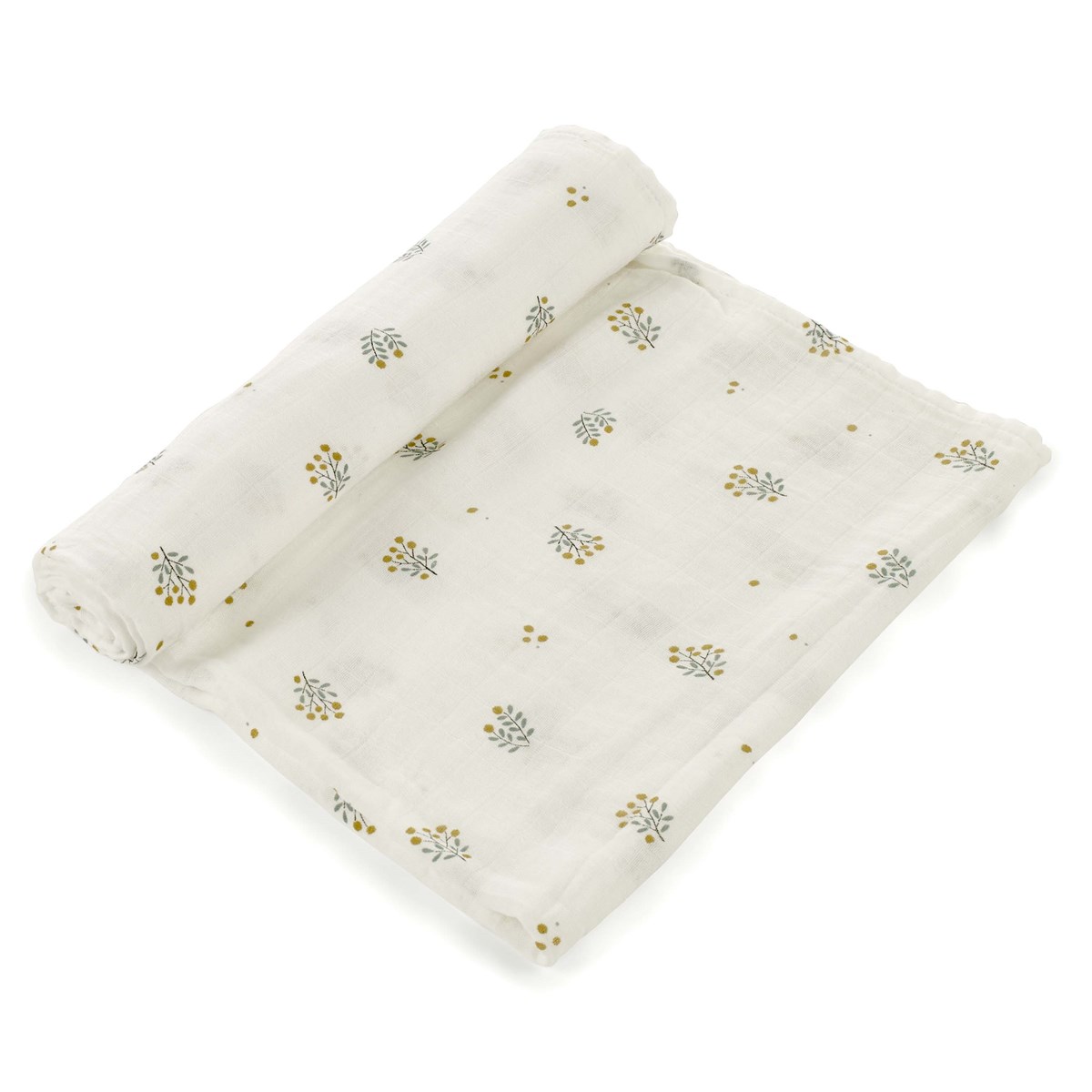  Bamboo Muslin Cloths - 120x120cm (1 pc) XL / Botanic