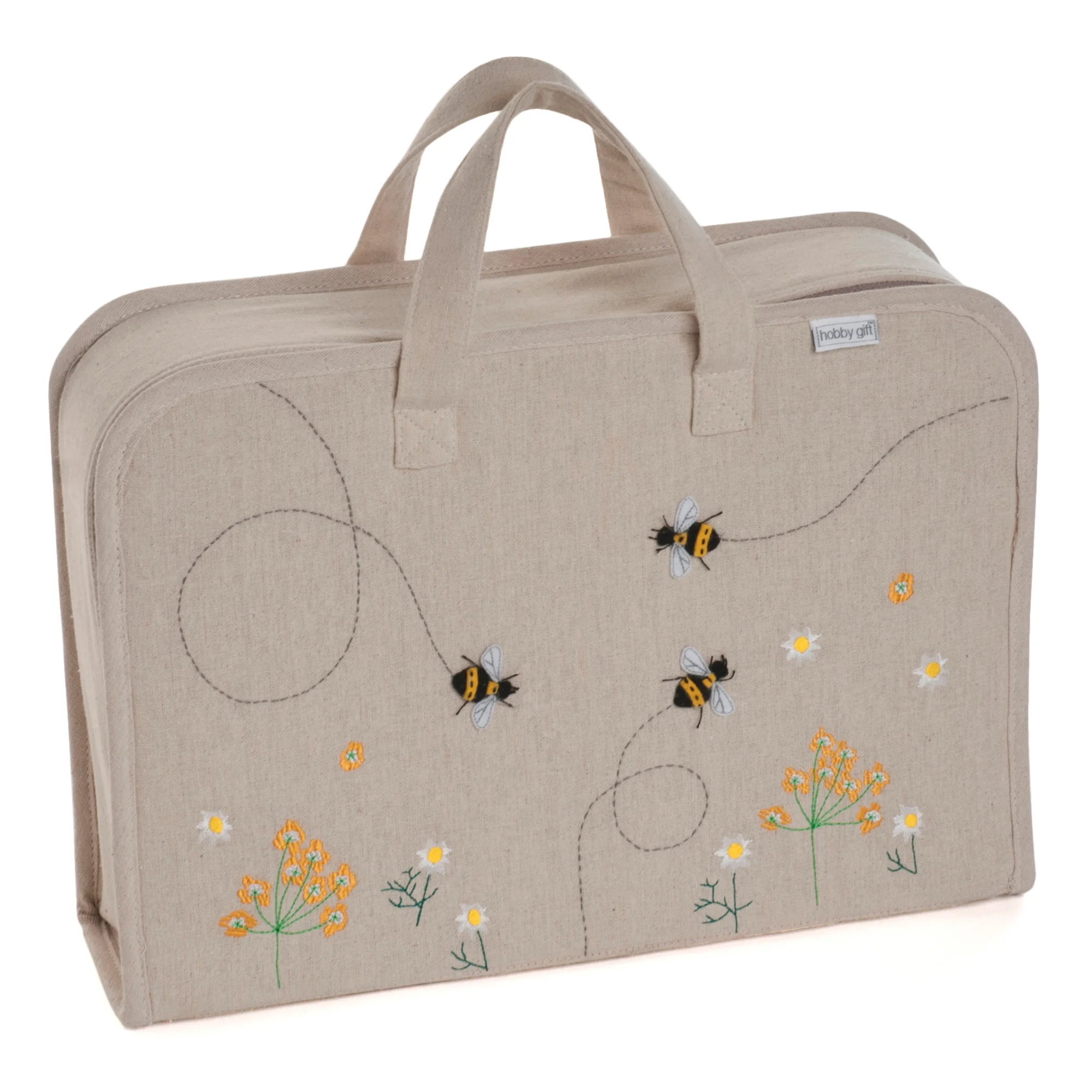 Hobby Gift Project Case (L) Appliqué: Linen Bee