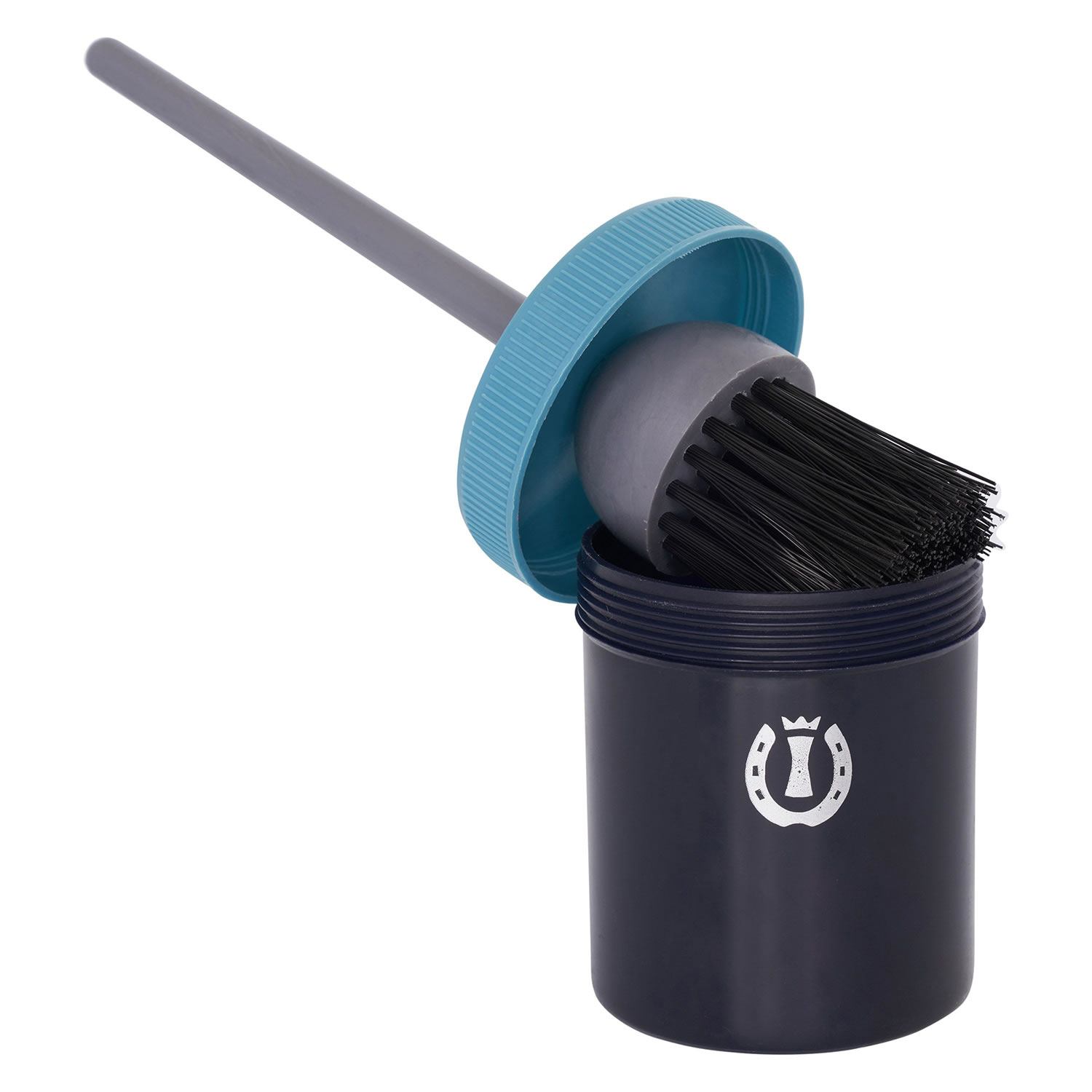 Imperial Riding IRHHoof Oil Brush with Container Blue/Navy/Silver - One Size