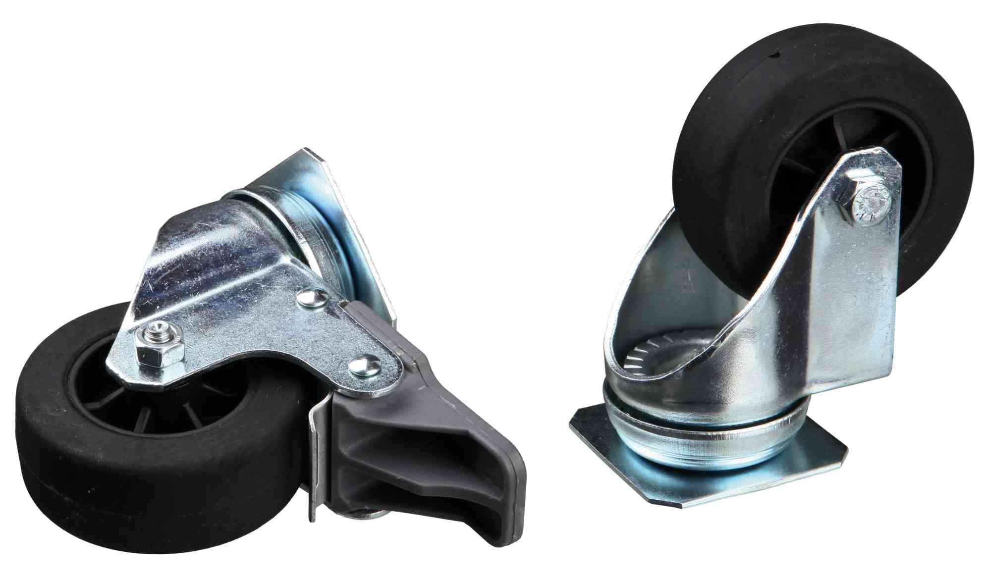 Trixie Four Piece Wheel Set for Skudo Car Transport Boxes Silver 39740