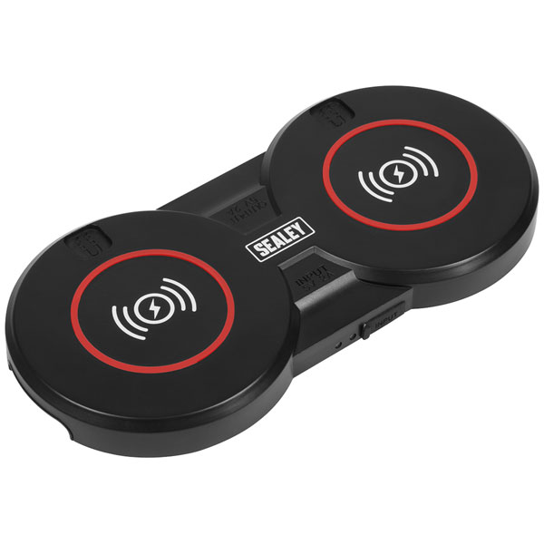 Sealey WCB4 Wireless Charging Base Double 5V-2A