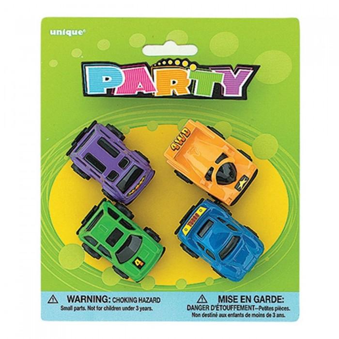 Unique Party Racing Cars Party Favours (Pack of 4)