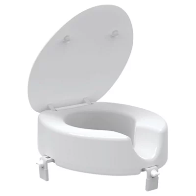 Evekare White Raised Standard Close Toilet Seat