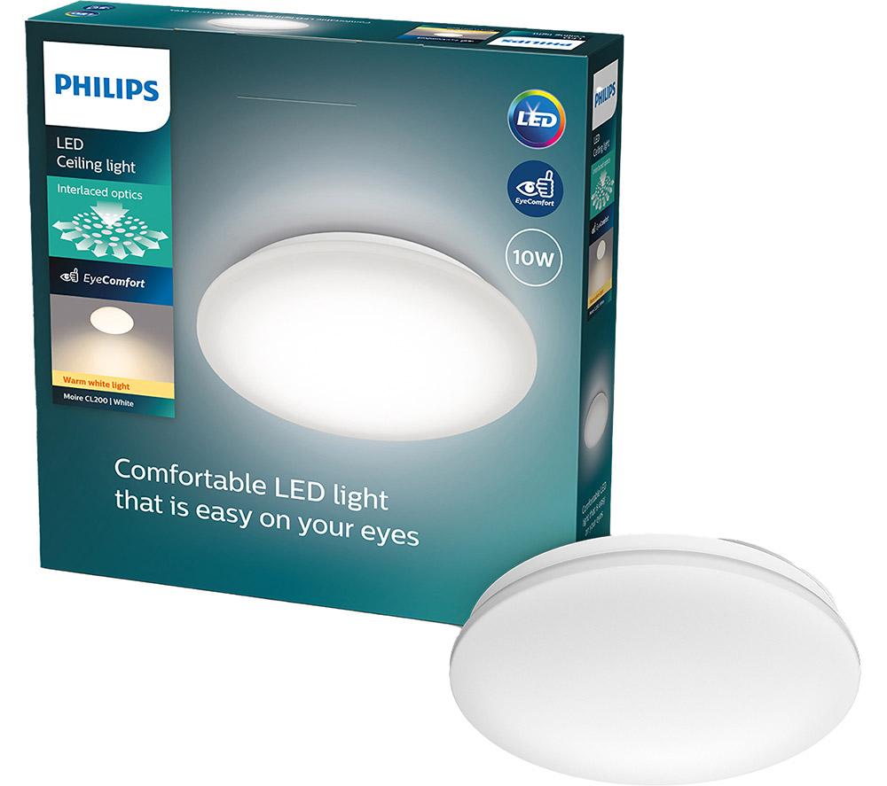  Led Moire Ceiling Light - White