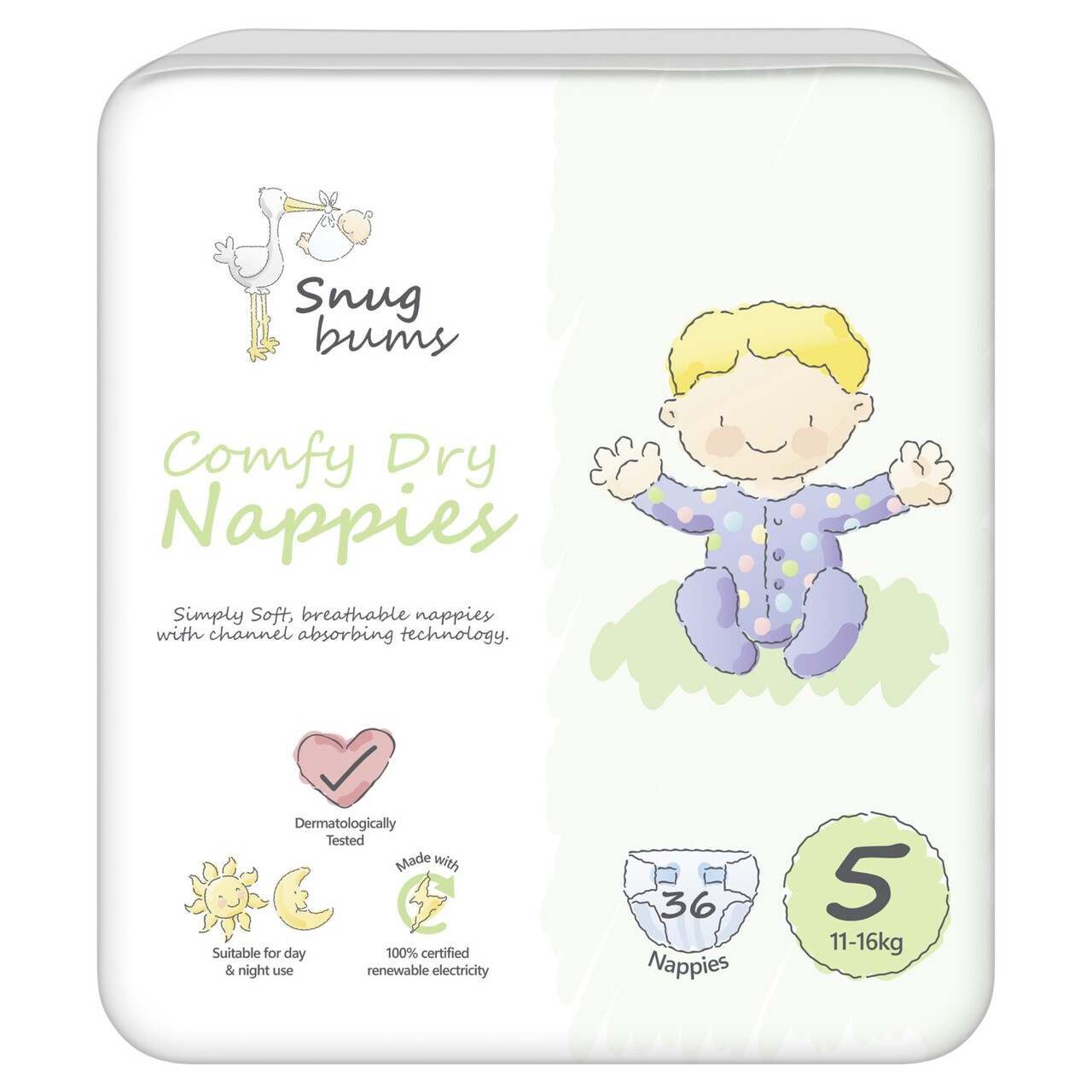 Snug Bums Snugbums Nappies Size 5