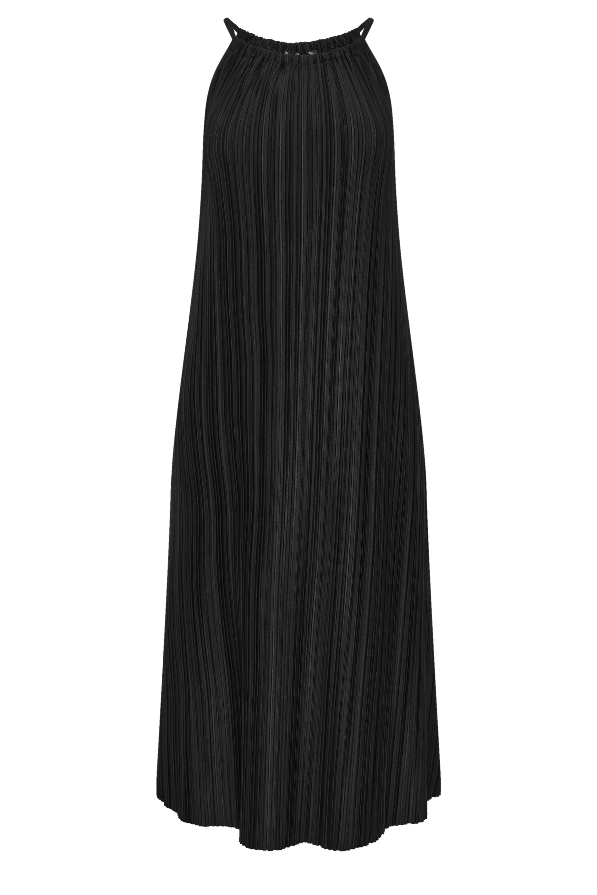 PixieGirl Black Plisse Midi Dress 14 | Petite Women's Midi Dresses