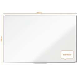 Nobo Premium Plus Whiteboard Melamine 180 x 120 cm
