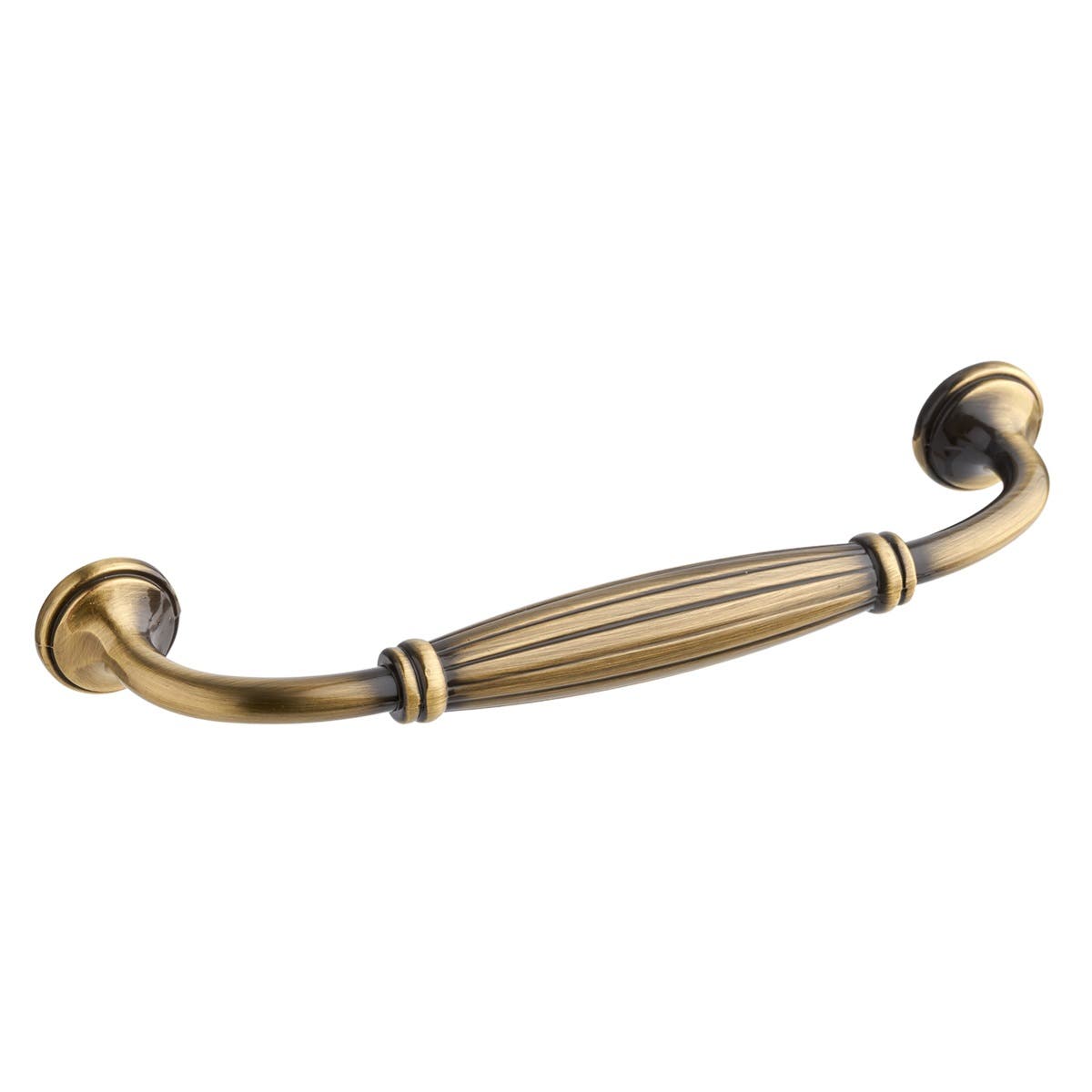 Elite Knobs & Handles Hadley Bow Kitchen Cabinet Handle - 128mm - Antique Brass - Elite Knobs &amp; Handles
