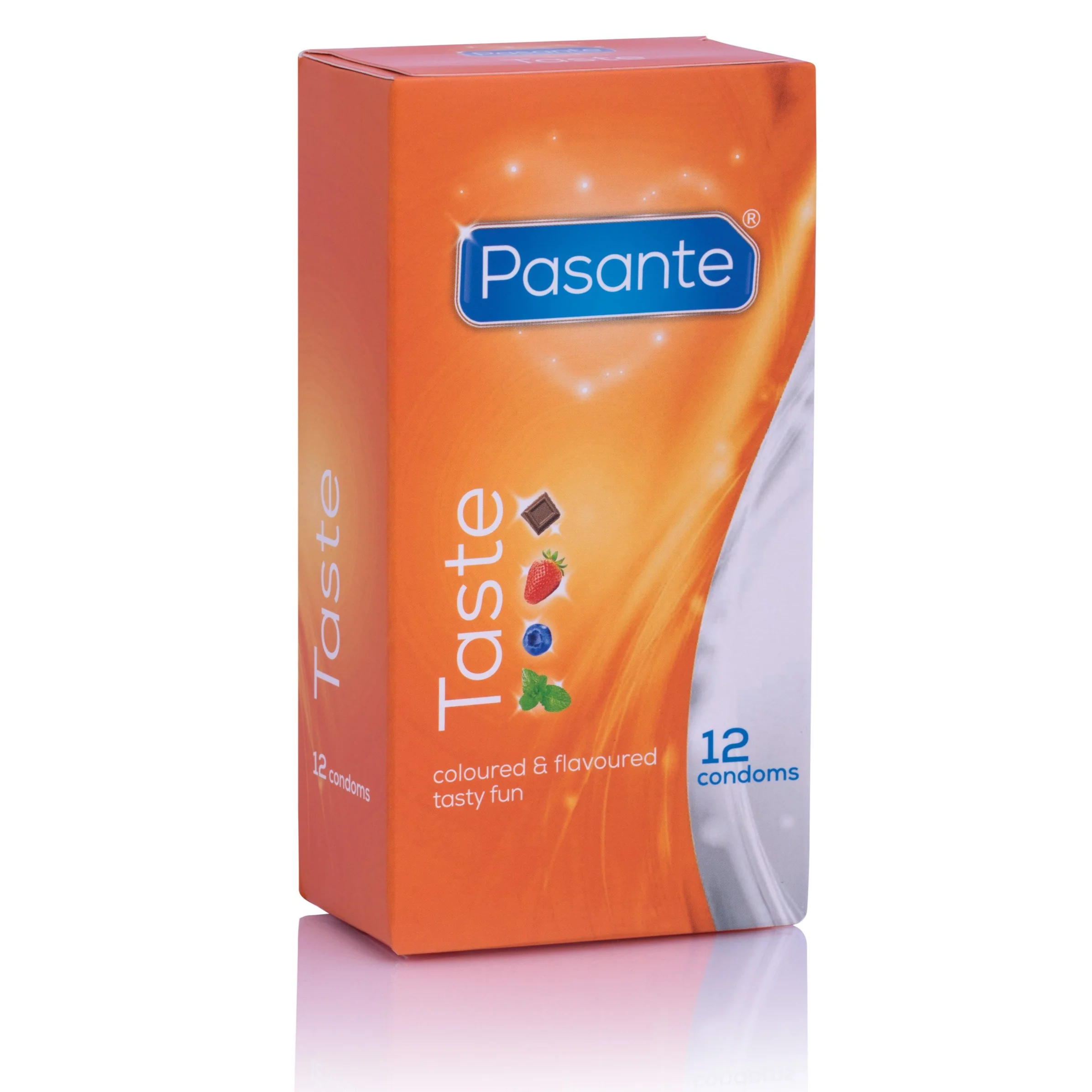 Pasante Mixed Flavoured Latex Condoms (12 Pack)