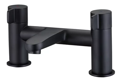 GoodHome Cavally Matt Deck-Mounted Manual Single Bath Filler Tap