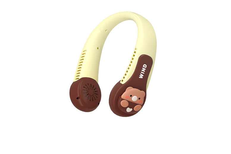Animal Neck Fans - Duck, Bear, Cat, Dinosaur Or Pig - Brown | Wowcher