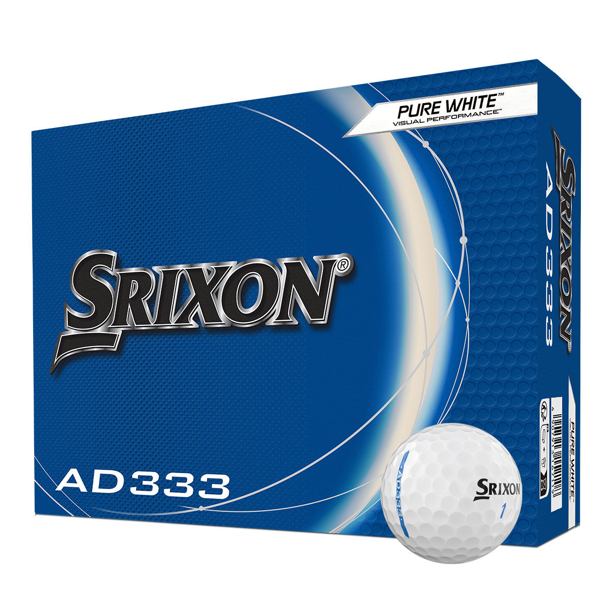  AD333 12 Golf Ball Pack, Mens, White | American Golf