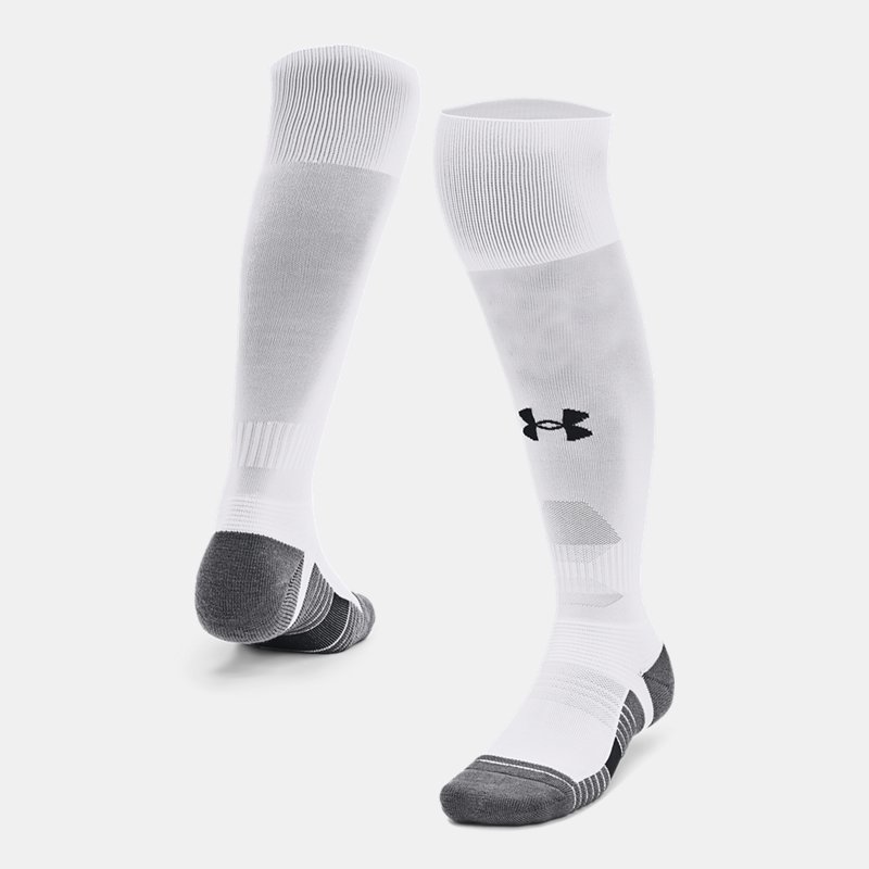 Under Armour Unisex UA Accelerate Over-The-Calf Socks | White | MD