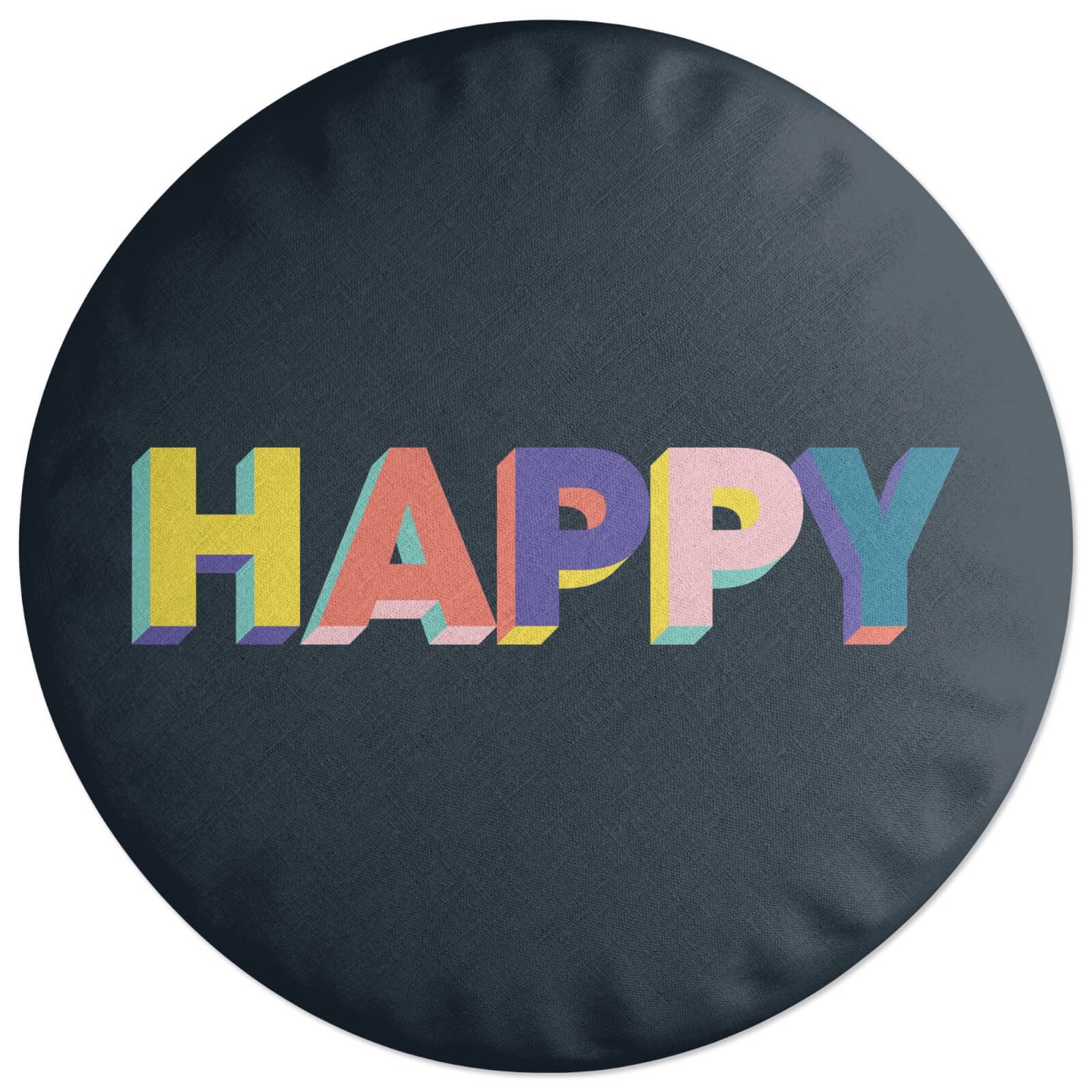 Circle Cushions Decorsome Happy Round Cushion