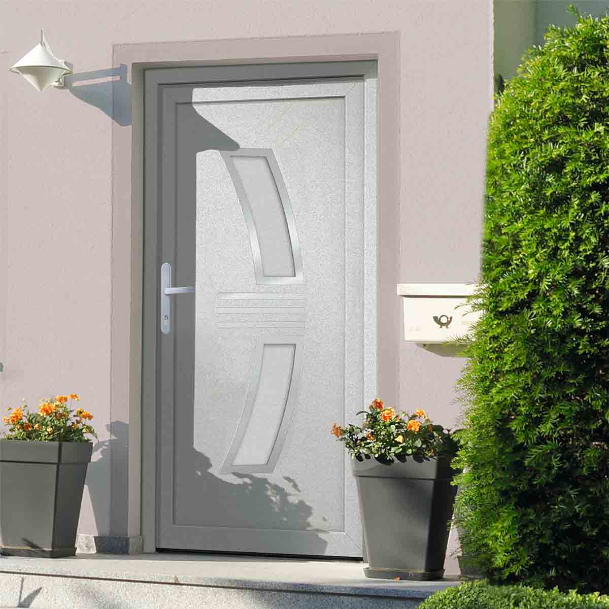 VidaXL Front Door White 88x200cm Pvc
