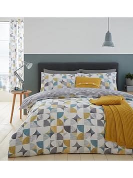 Catherine Lansfield Retro Circles Bedding Set - Kingsize