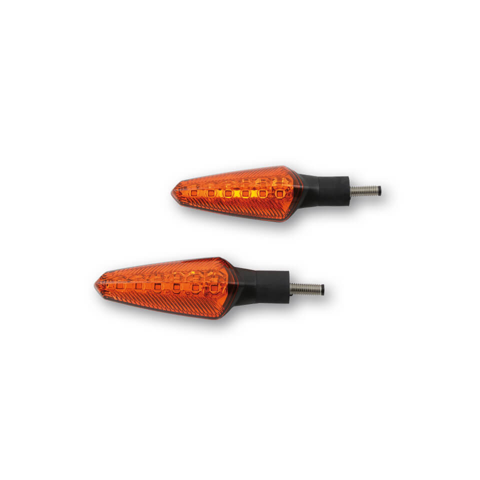 KOSO LED turn signal NUOVO, black, yellow glass, black