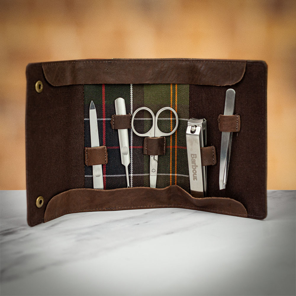 Barbour Padbury Manicure Set - Green
